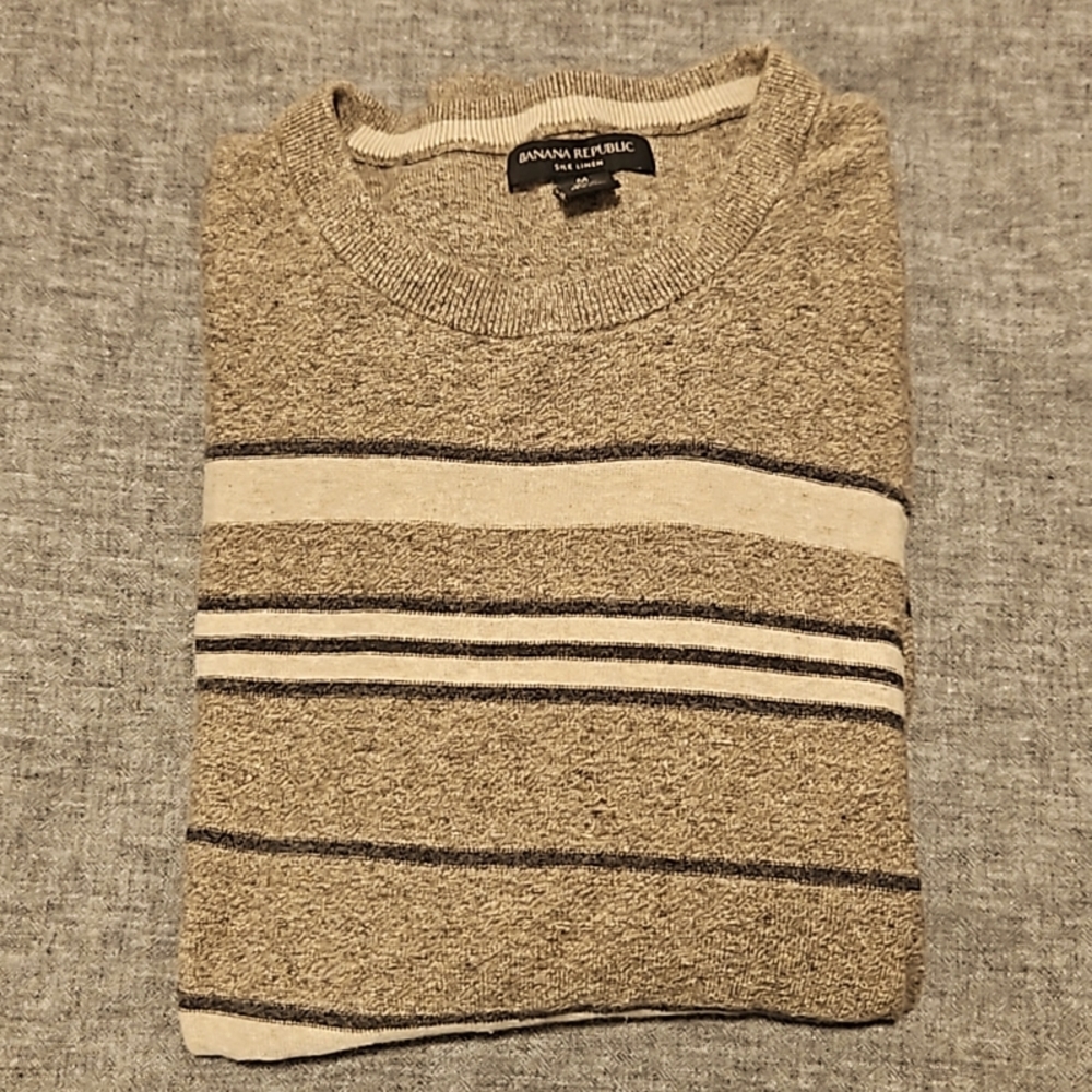 Banana Republic silk linen long sleeve